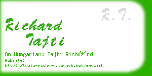 richard tajti business card